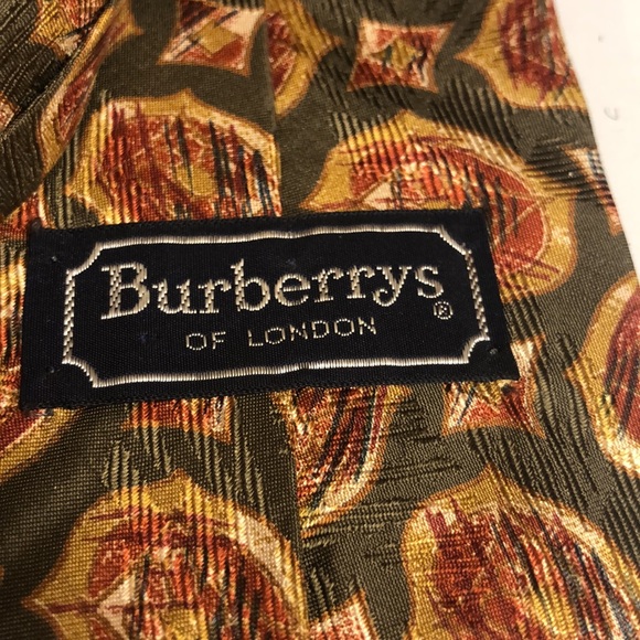 Burberry Tie - Green/ Gold - Picture 5 of 8